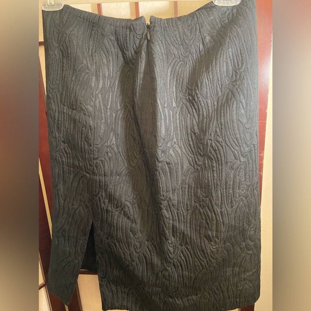 Anna Sui black skirt acetate, viscose, acrylic 15% lamb wool. Size 40